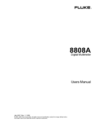 Thumbnail of document Manual - 8808A Digital Multimeter